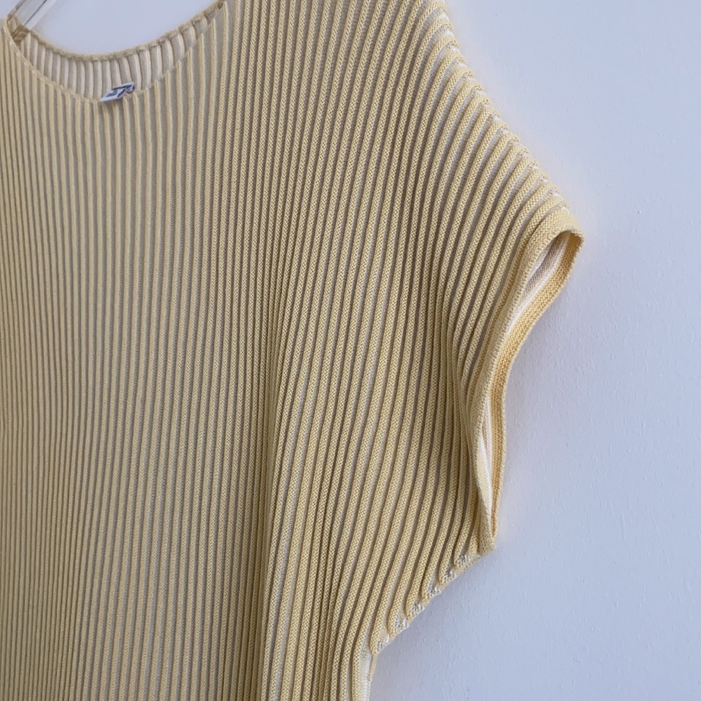 *NWOT* Uniqlo 3D Cotton Ribbed Crew Neck Dress - Picture 7 of 14